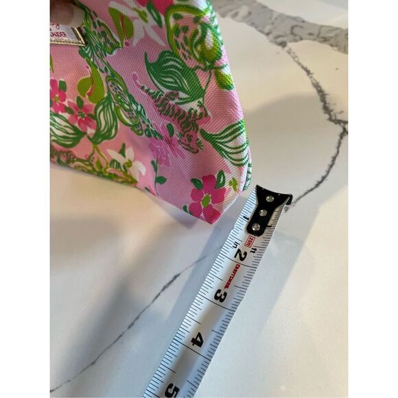 2 Lilly Pulitzer Cosmetic and Traveling Pouch Blue Pink - Picture 10 of 10